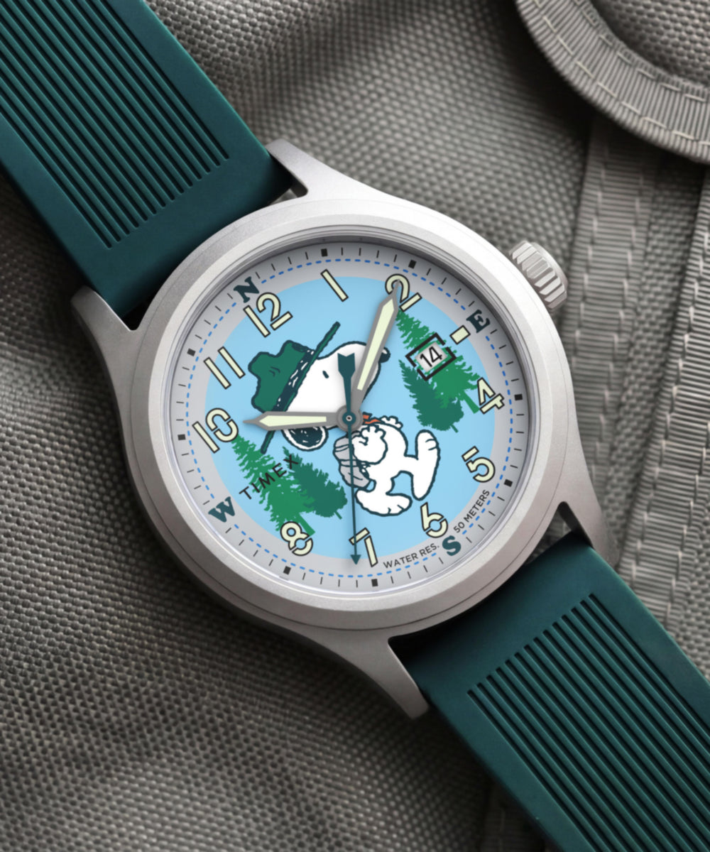 Peanuts® x Timex Expedition® Scout 40mm Silicone Strap Watch - Image 7