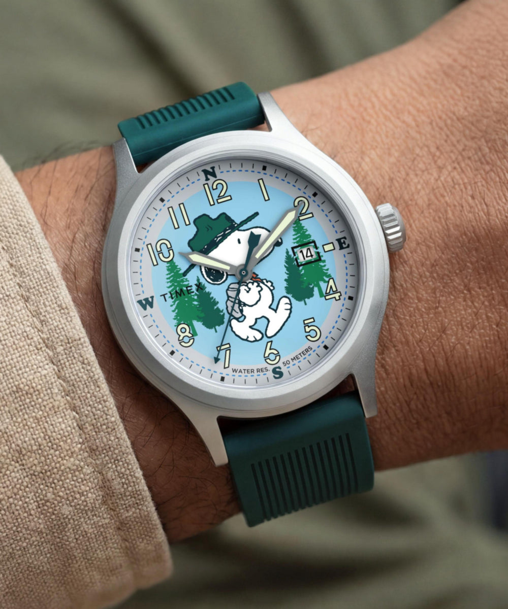 Peanuts® x Timex Expedition® Scout 40mm Silicone Strap Watch - Image 2
