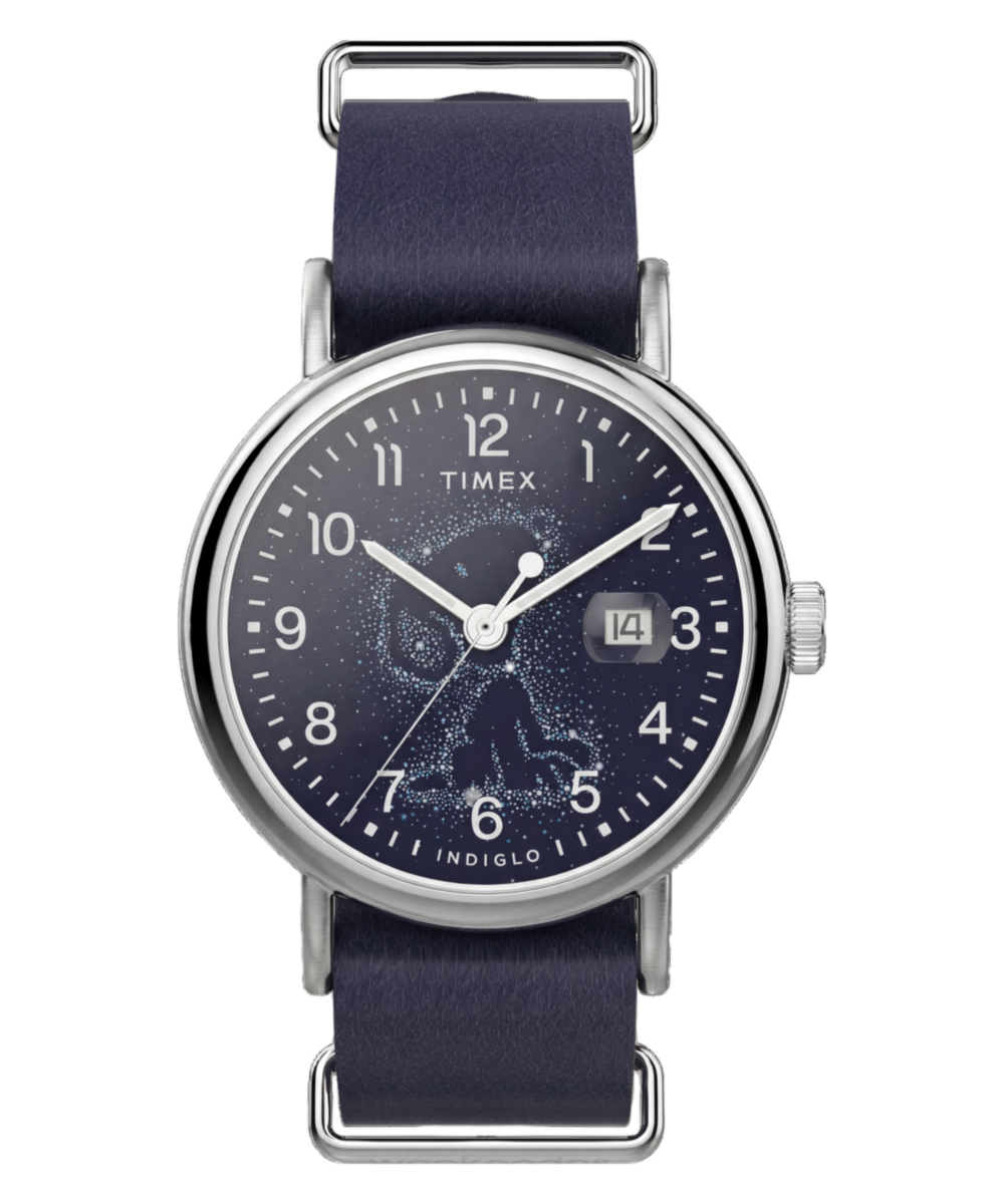 Peanuts® x Timex Weekender Astronomy 40mm Leather Strap Watch