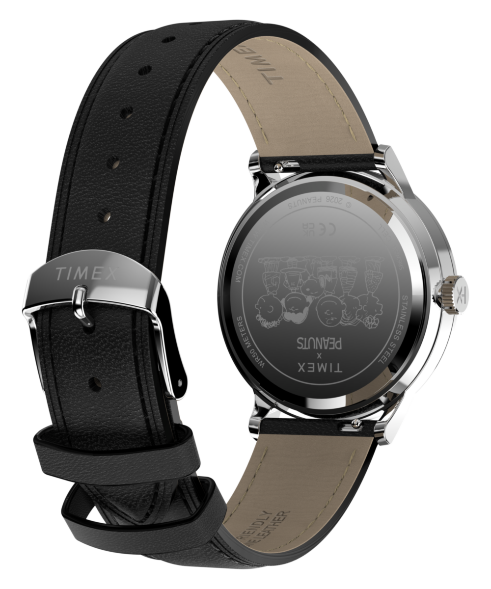 Peanuts® x Timex Waterbury Classic 40mm Leather Strap Watch - Image 6