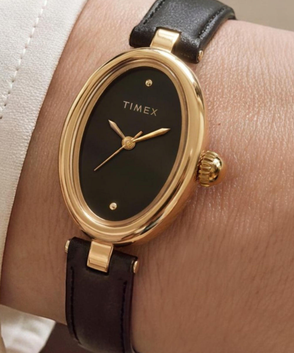 Cavatina® Luxe 22mm Leather Strap Watch - Image 2
