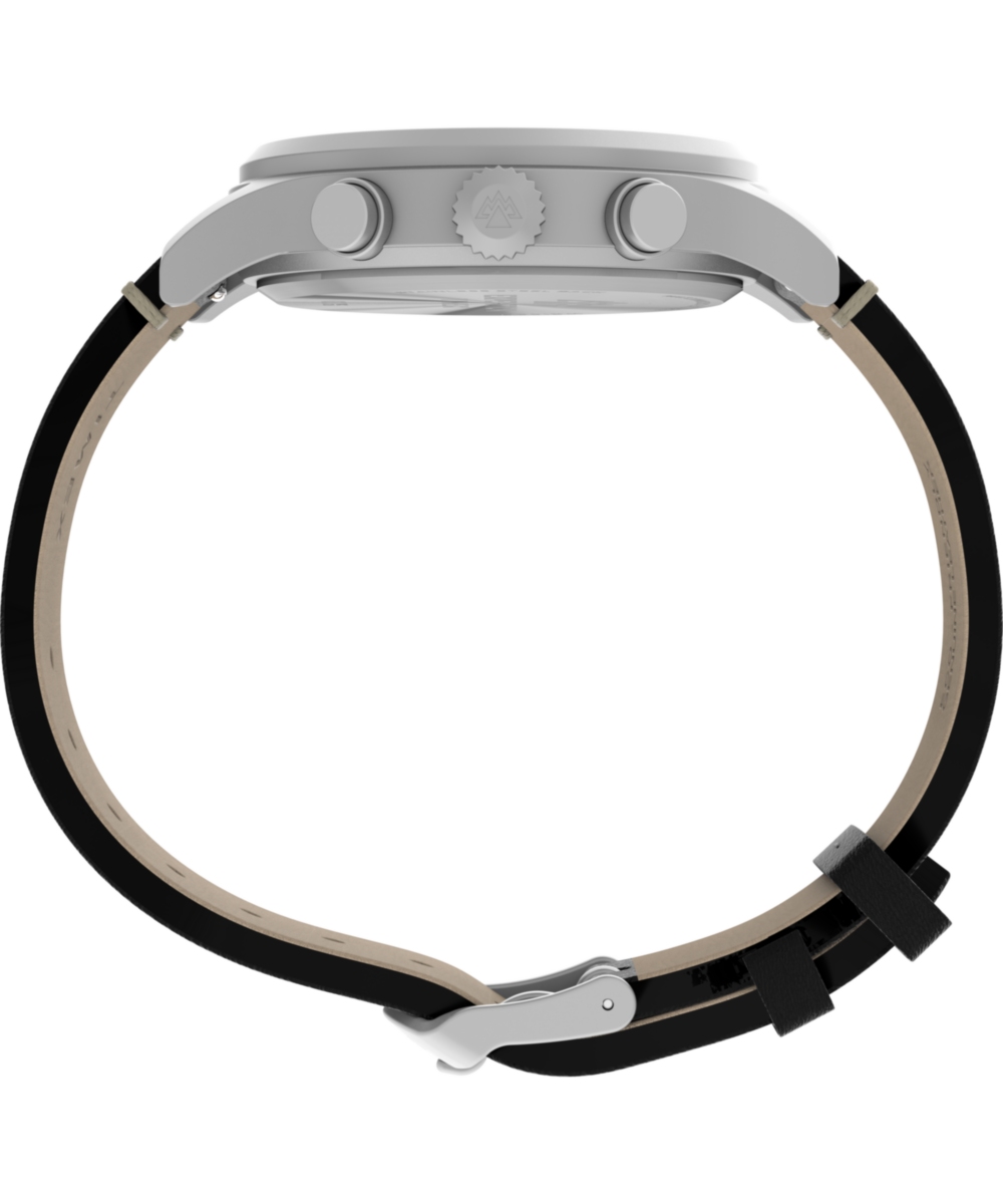 Expedition® Sierra Chronograph 43mm Leather Strap Watch - Image 3