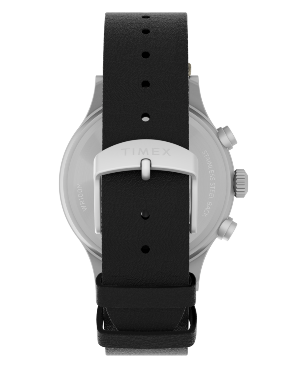 Expedition® Sierra Chronograph 43mm Leather Strap Watch - Image 4