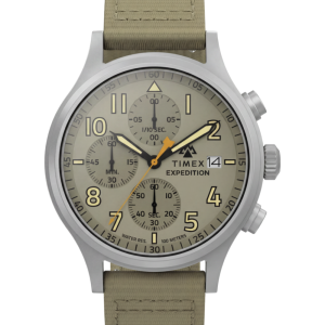 Expedition® Sierra Chronograph 43mm Fabric Strap Watch