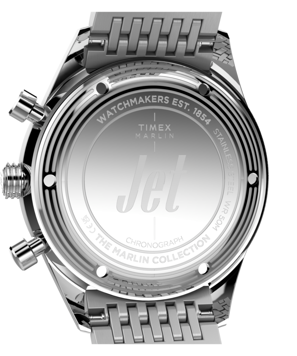 Marlin® Jet Chronograph 40mm Stainless Steel Bracelet Watch - Image 5