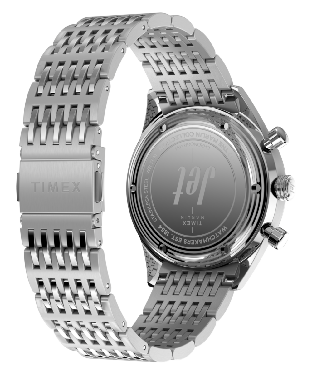 Marlin® Jet Chronograph 40mm Stainless Steel Bracelet Watch - Image 6
