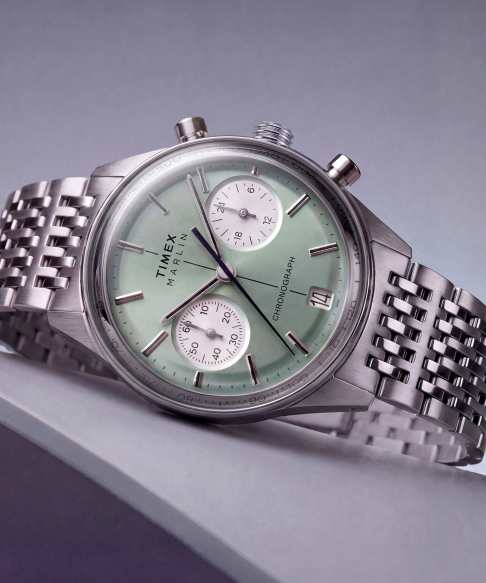 Marlin® Jet Chronograph 40mm Stainless Steel Bracelet Watch - Image 7