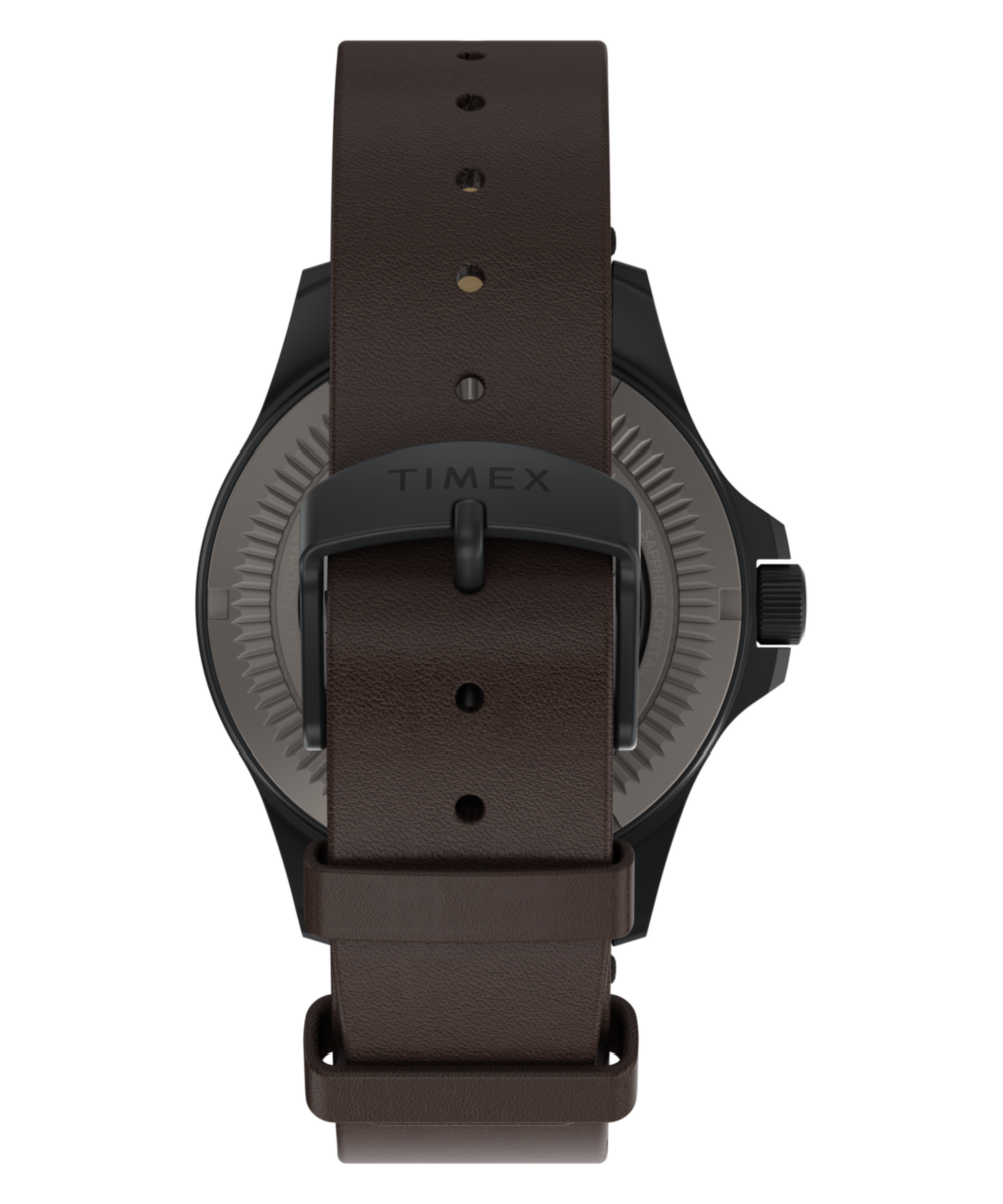 Expedition® Field Post Titanium Automatic 41mm Leather Strap Watch - Image 4