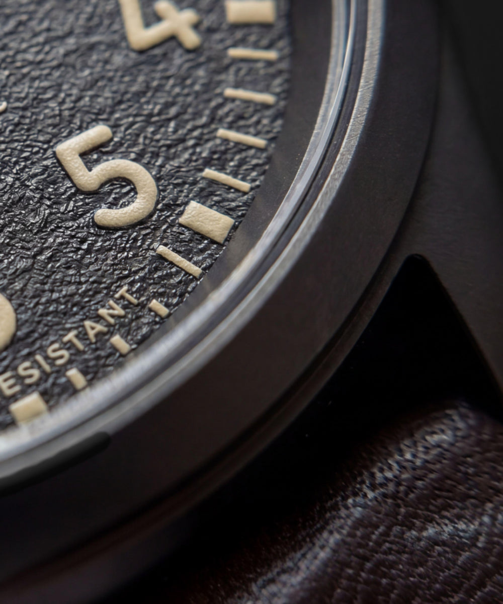 Expedition® Field Post Titanium Automatic 41mm Leather Strap Watch - Image 8