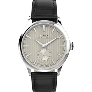 Waterbury Classic Sub-Second 39mm Leather Strap Watch