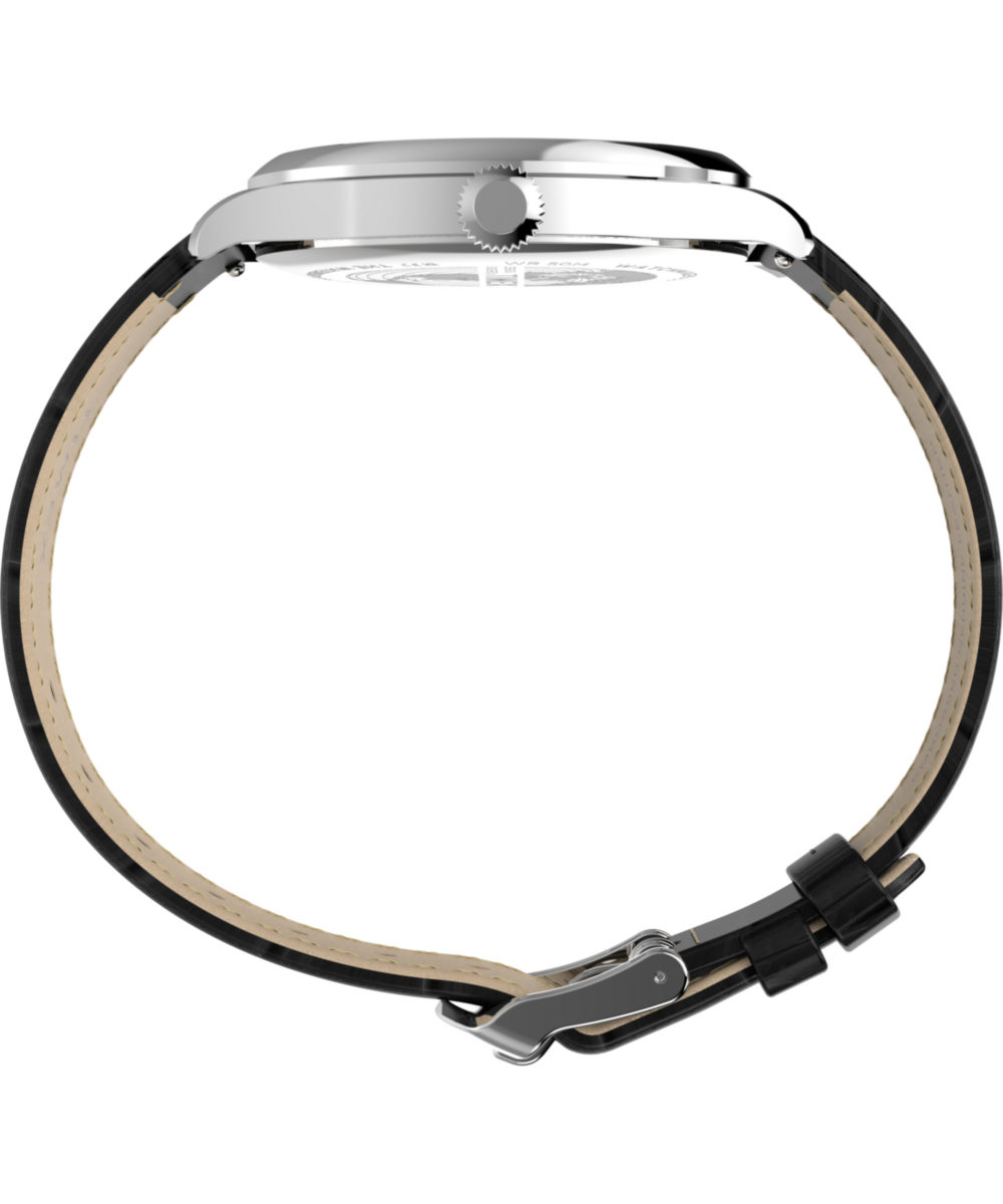Waterbury Classic Sub-Second 39mm Leather Strap Watch - Image 3
