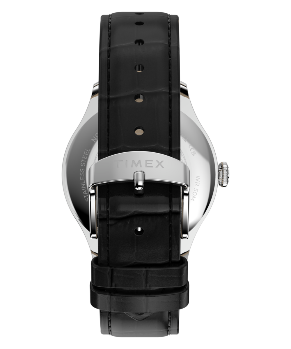 Waterbury Classic Sub-Second 39mm Leather Strap Watch - Image 4
