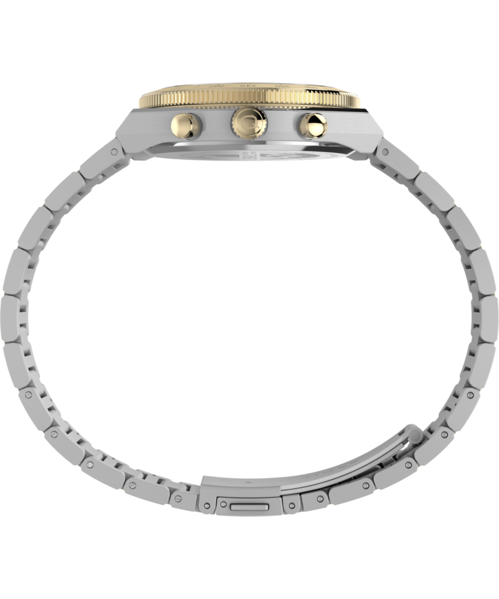 Q Timex Continental Chronograph 36mm Stainless Steel Bracelet Watch - Image 3