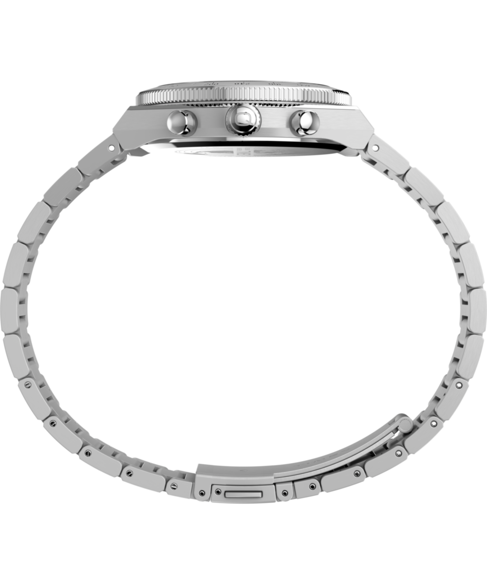 Q Timex Continental Chronograph 36mm Stainless Steel Bracelet Watch - Image 3