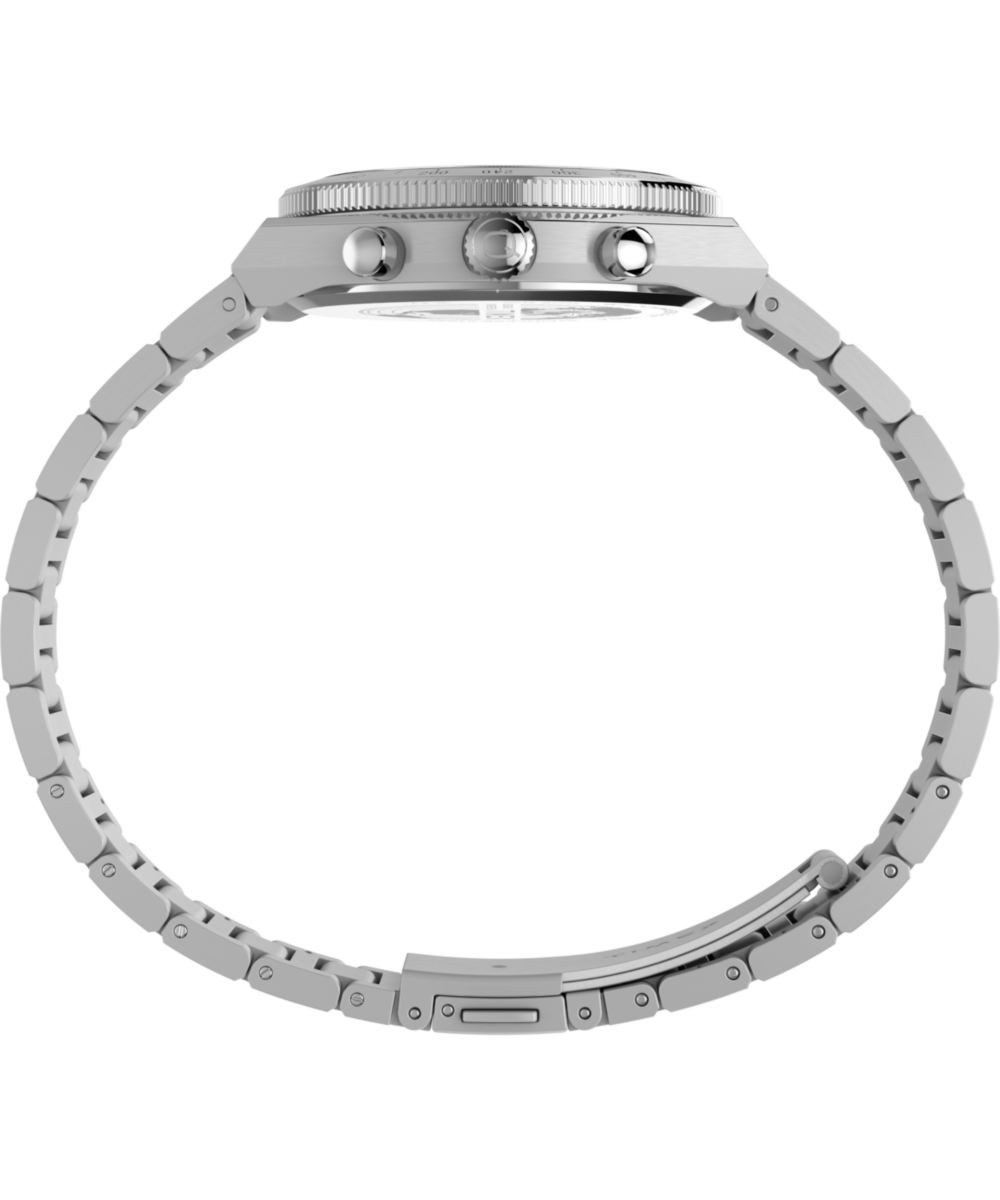 Q Timex Continental Chronograph 36mm Stainless Steel Bracelet Watch - Image 3