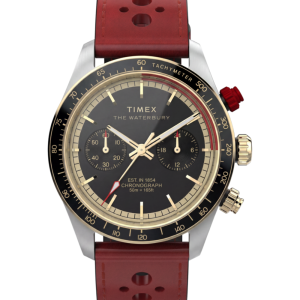 Waterbury Heritage Chronograph 39mm Leather Strap Watch