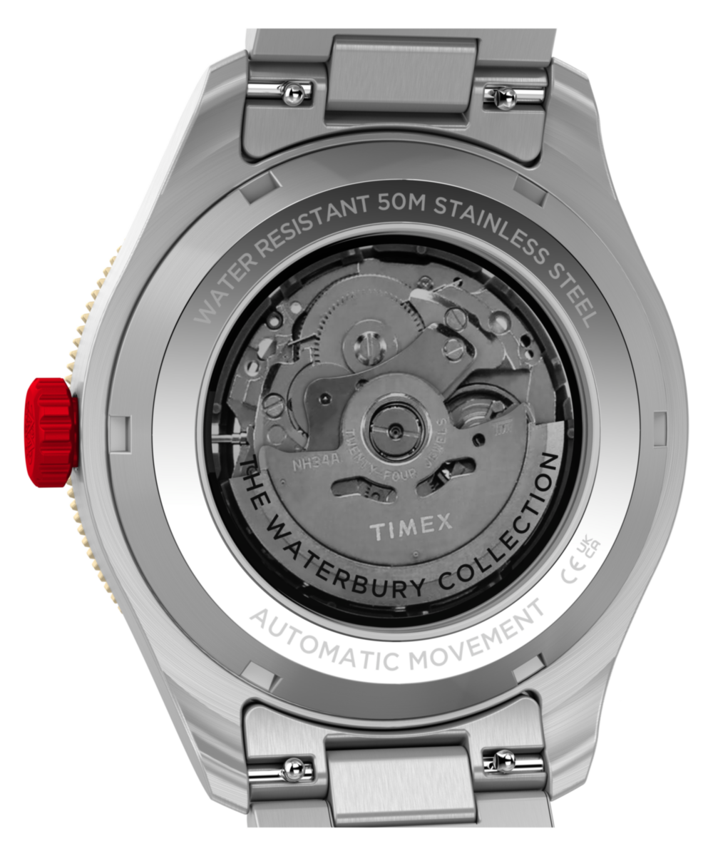 Waterbury Heritage Automatic GMT 41.5mm Stainless Steel Bracelet Watch - Image 5