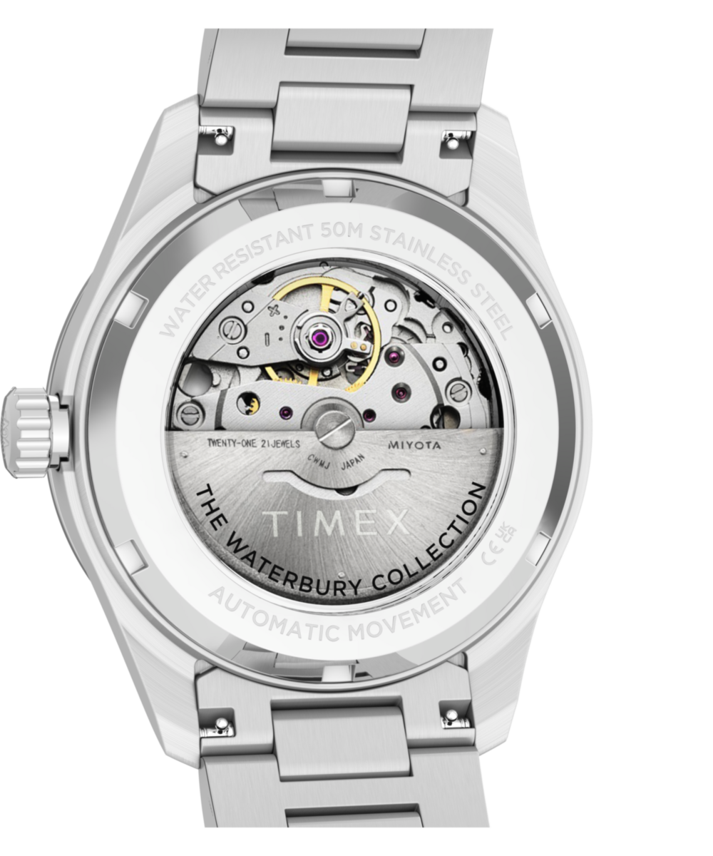 Waterbury Heritage Automatic 39mm Stainless Steel Bracelet Watch - Image 5