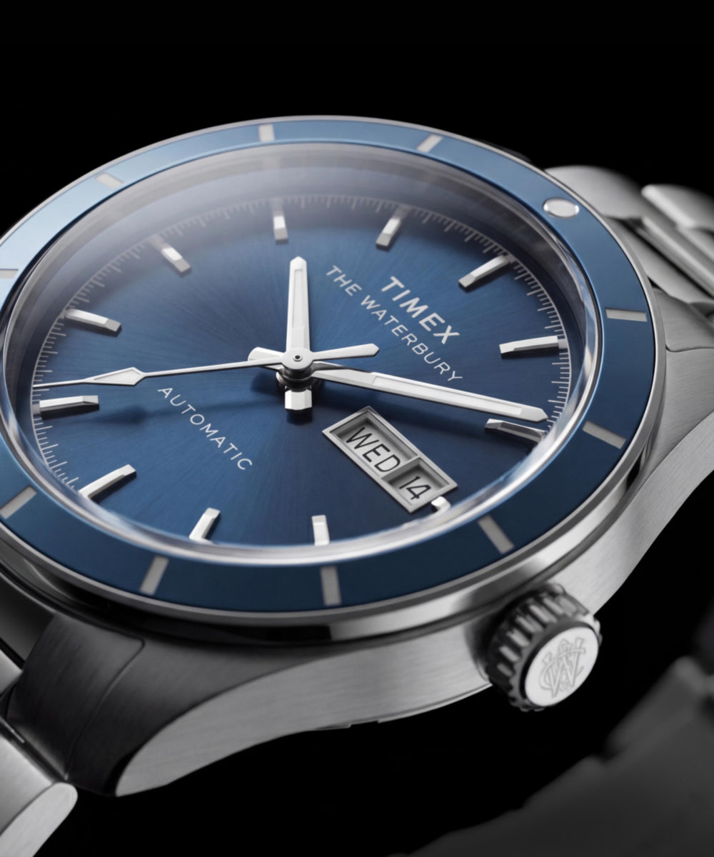 Waterbury Heritage Automatic 39mm Stainless Steel Bracelet Watch - Image 8