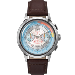 Marlin® Neo Classic Chronograph 40mm Leather Strap Watch