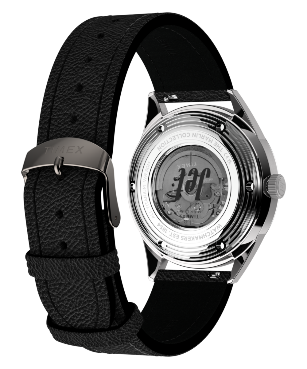 Marlin® Jet Titanium Automatic GMT 40mm Leather Strap Watch - Image 6