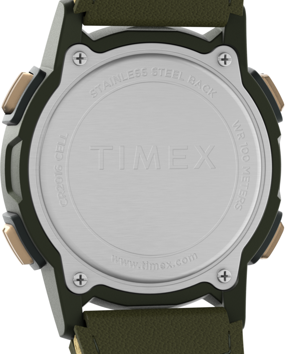 Expedition CAT5 40mm Leather and Fabric Strap Watch - Image 4