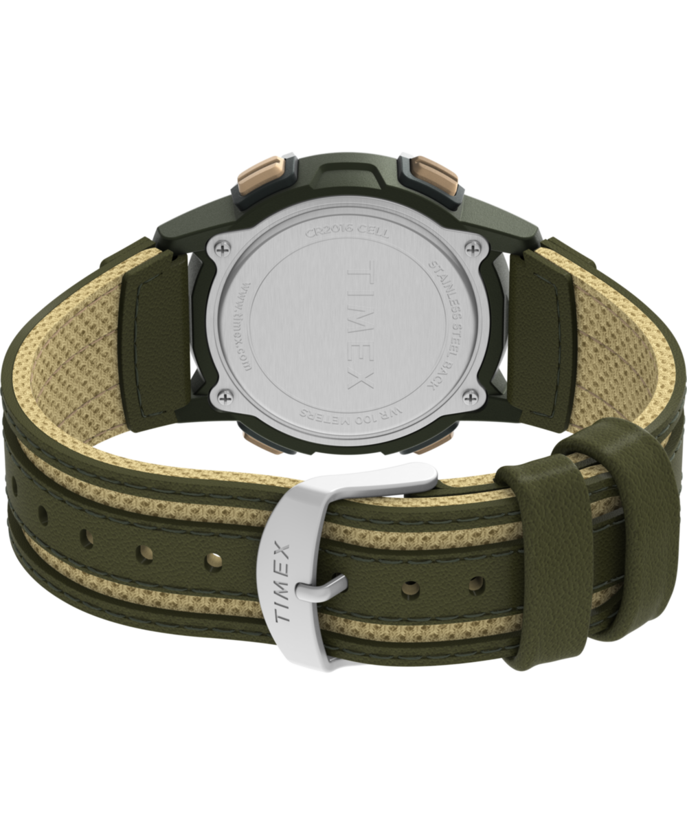 Expedition CAT5 40mm Leather and Fabric Strap Watch - Image 5