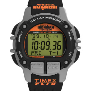 TIMEX® IRONMAN® Flix 100 Lap 42mm PU Strap Watch 