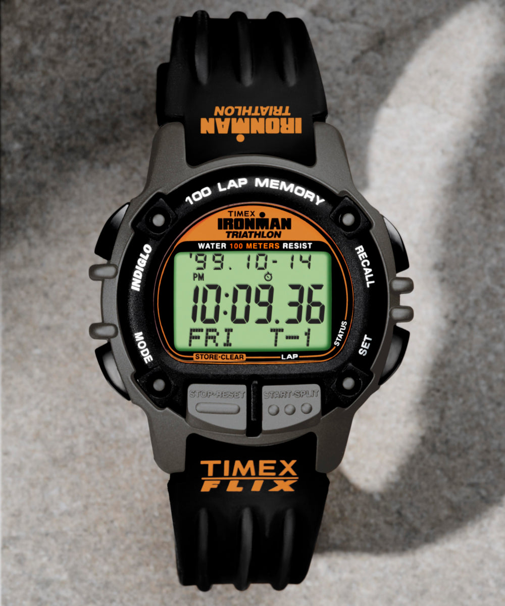 TIMEX® IRONMAN® Flix 100 Lap 42mm PU Strap Watch - Image 9