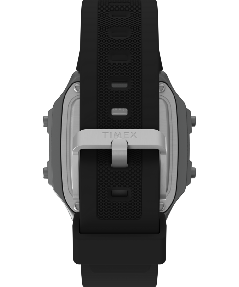 World Time Digital 40mm Resin Strap Watch - Image 3