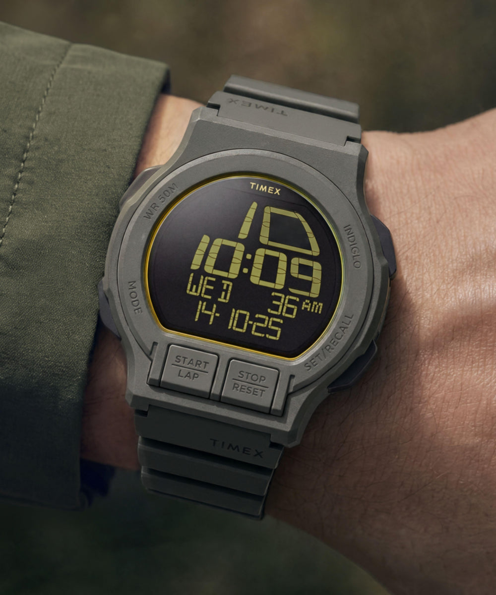 Retroware Digital 46mm Resin Strap Watch - Image 2