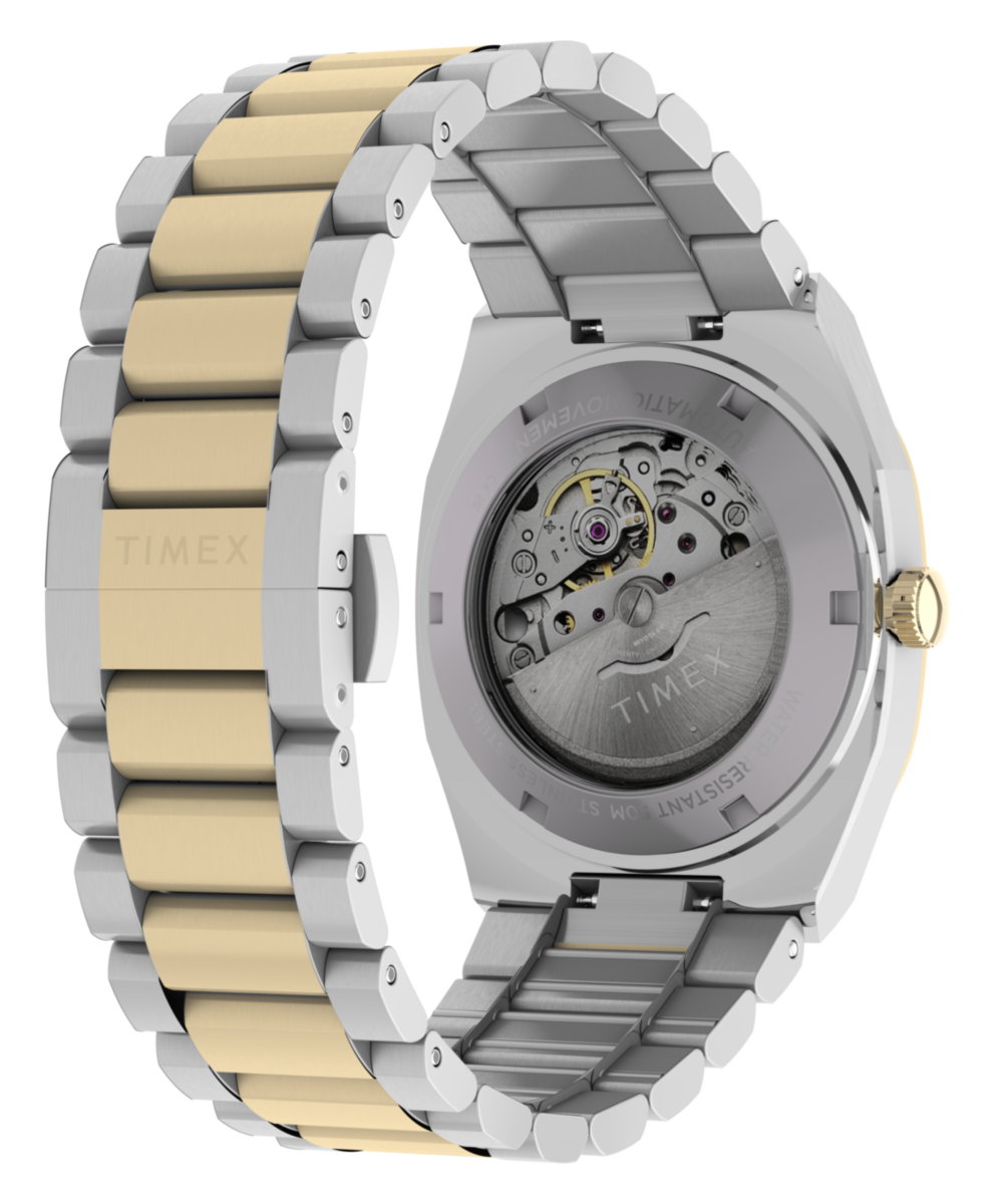 Timex® Automatic E Line 38mm Stainless Steel Bracelet Watch - Image 6