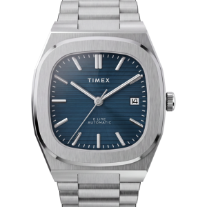 Timex® Automatic E Line 38mm Stainless Steel Bracelet Watch