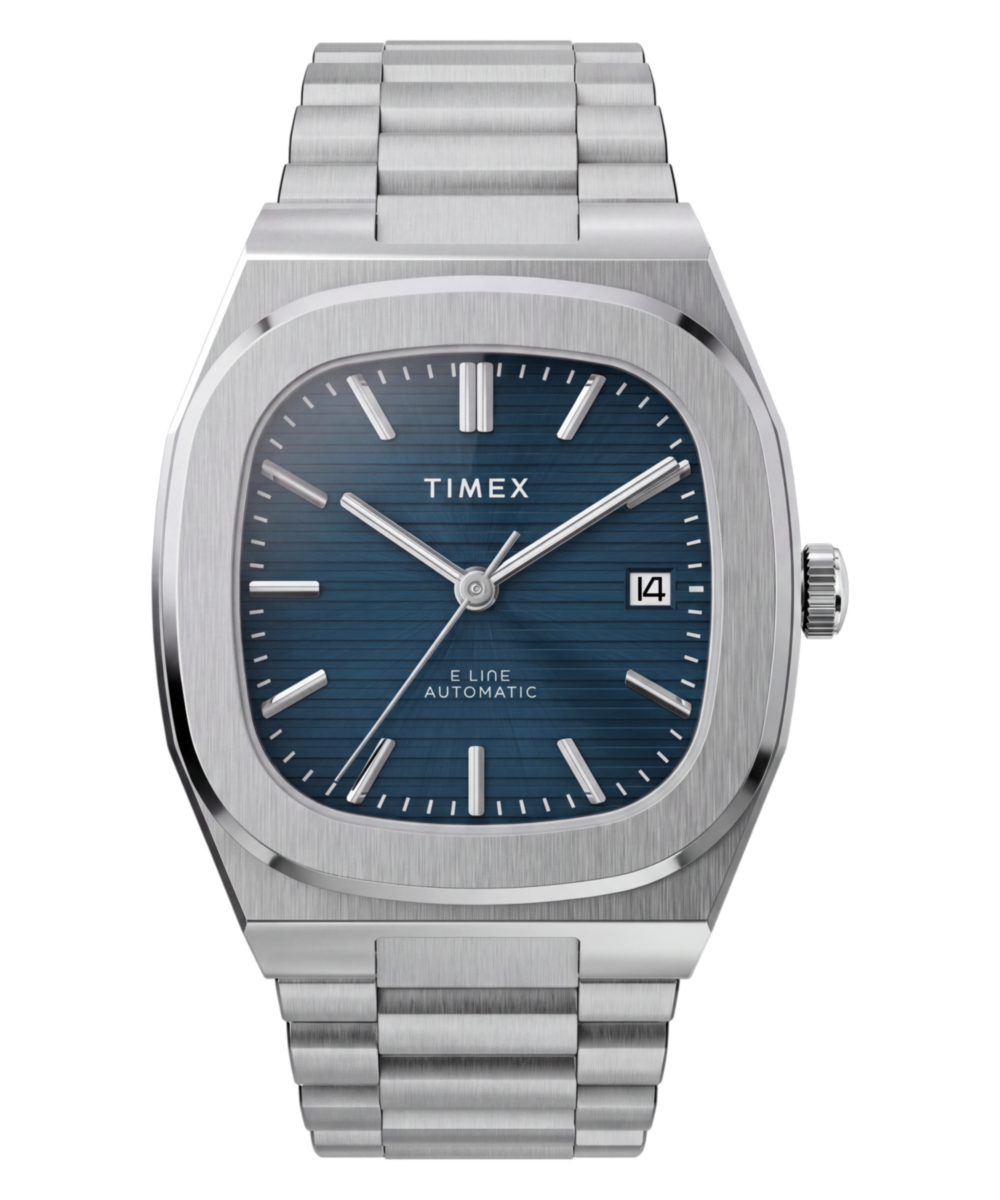 Timex® Automatic E Line 38mm Stainless Steel Bracelet Watch