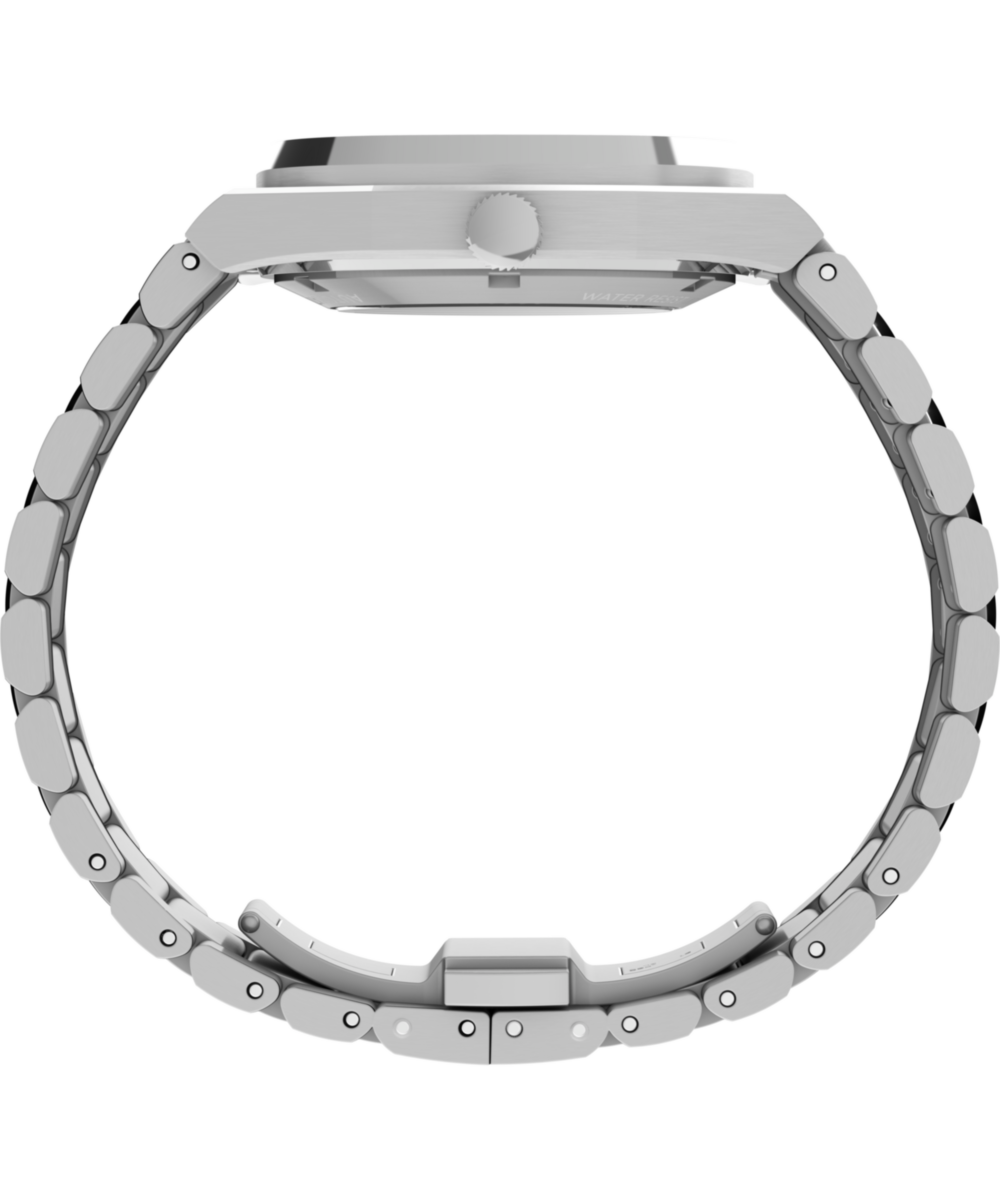 Timex® Automatic E Line 38mm Stainless Steel Bracelet Watch - Image 3