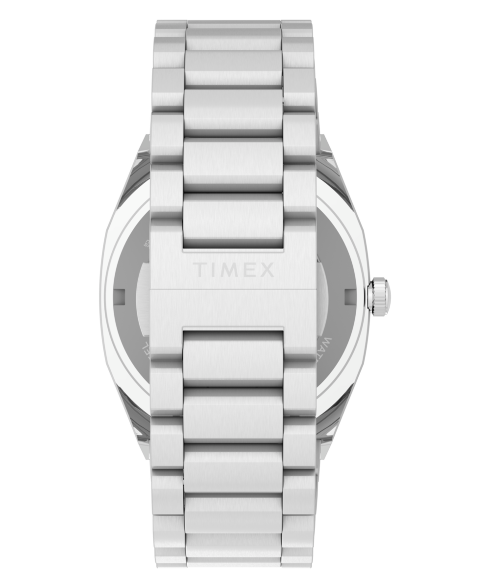 Timex® Automatic E Line 38mm Stainless Steel Bracelet Watch - Image 4