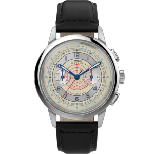 Marlin® Neo Classic Chronograph 40mm Leather Strap Watch