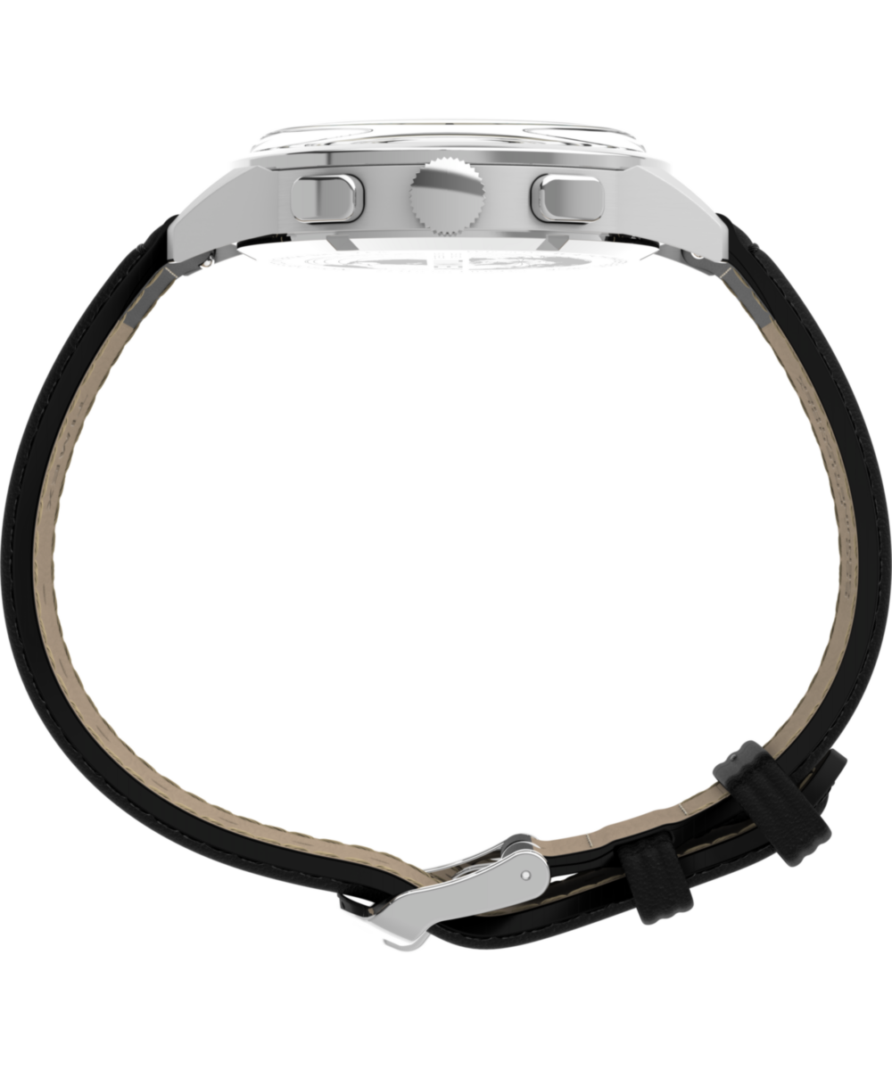 Marlin® Neo Classic Chronograph 40mm Leather Strap Watch - Image 2