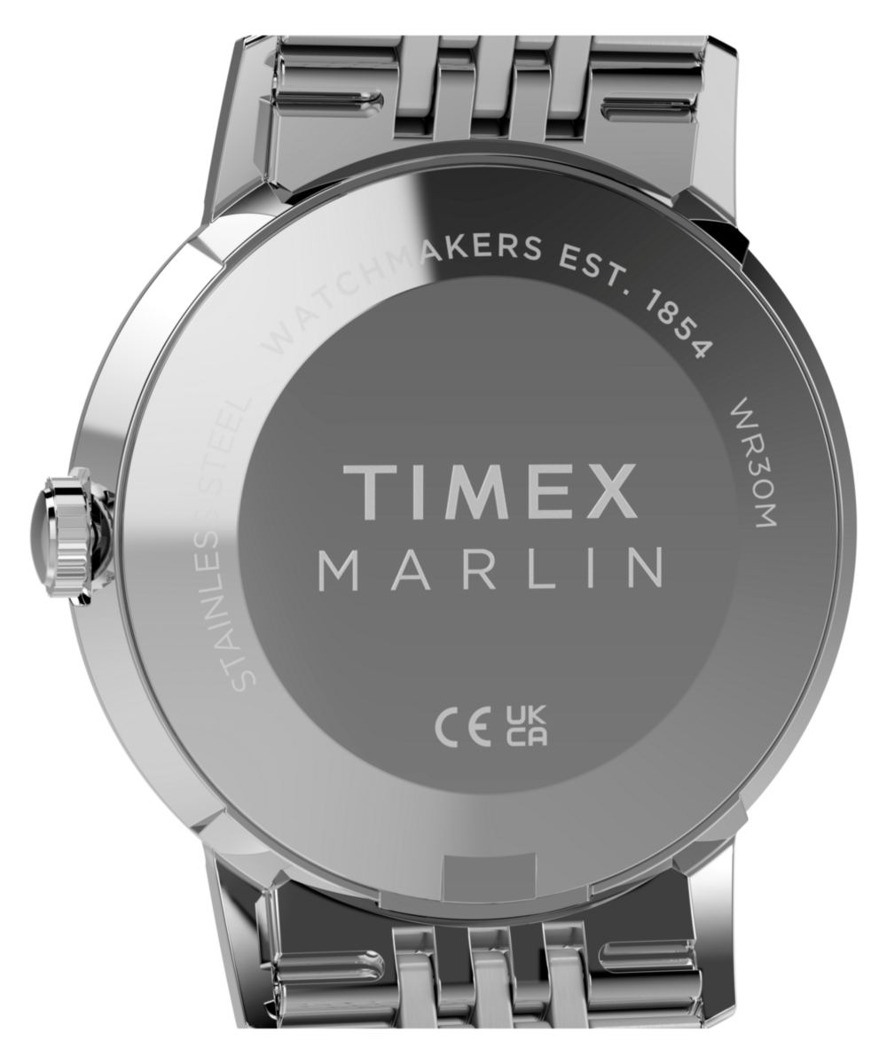 Marlin® Quartz 34mm Stainless Steel Bracelet Watch - Image 4