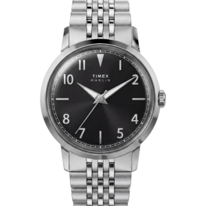 Marlin® Quartz 34mm Stainless Steel Bracelet Watch