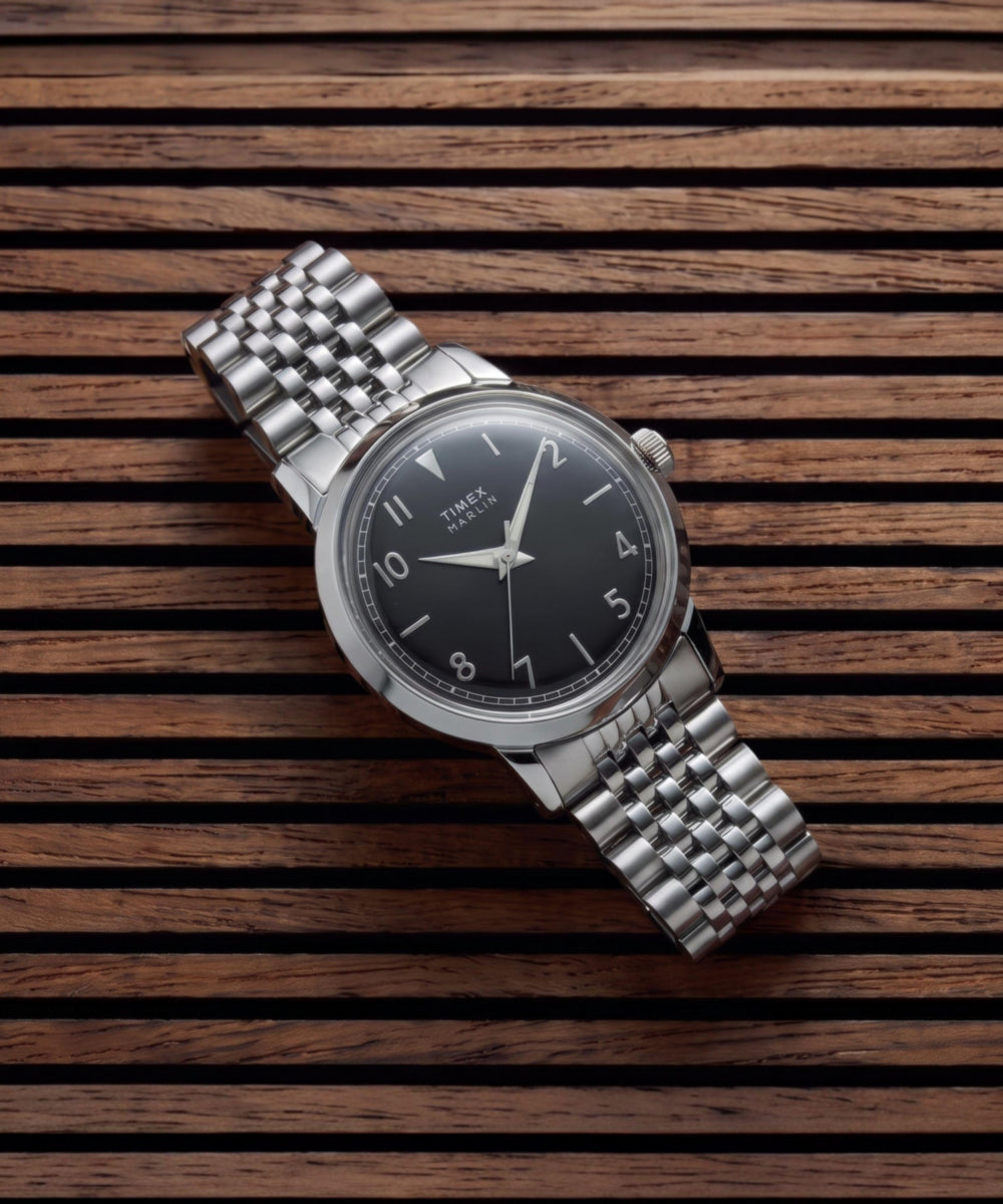 Marlin® Quartz 34mm Stainless Steel Bracelet Watch - Image 7