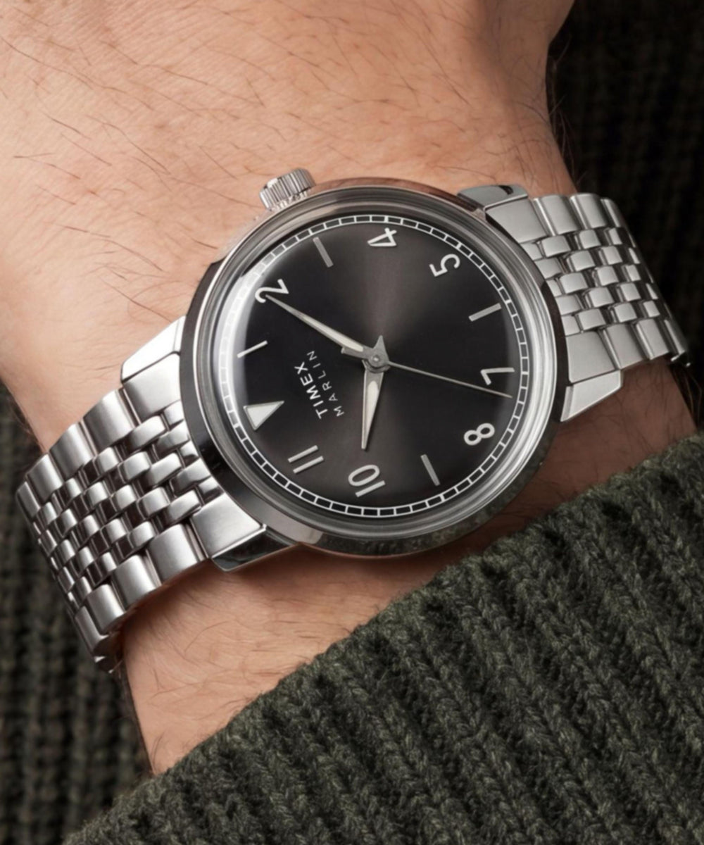 Marlin® Quartz 34mm Stainless Steel Bracelet Watch - Image 2