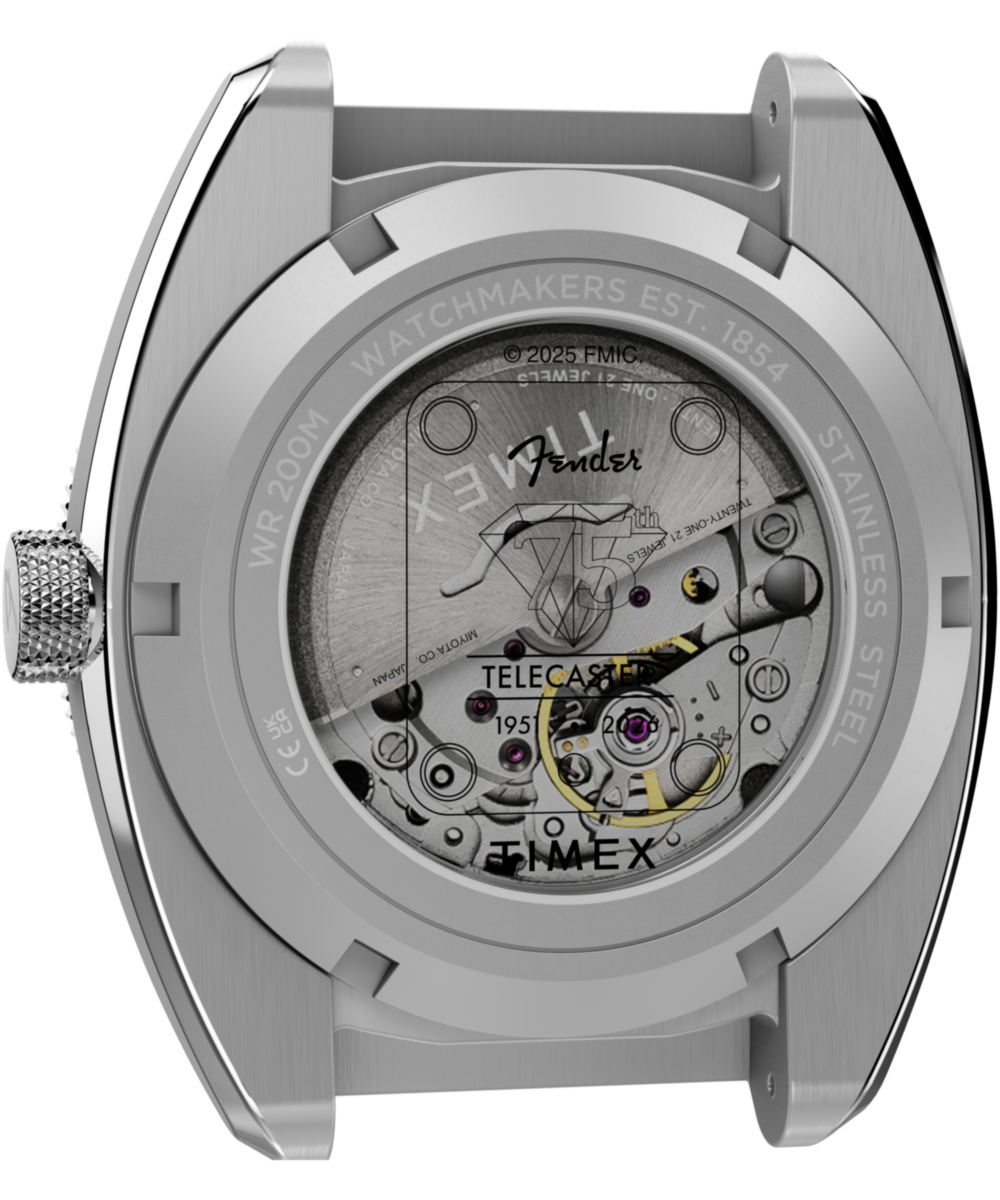 Fender x Timex Automatic 41mm Leather Strap Watch - Image 7
