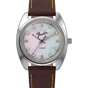 Fender x Timex 37mm Leather Strap Watch